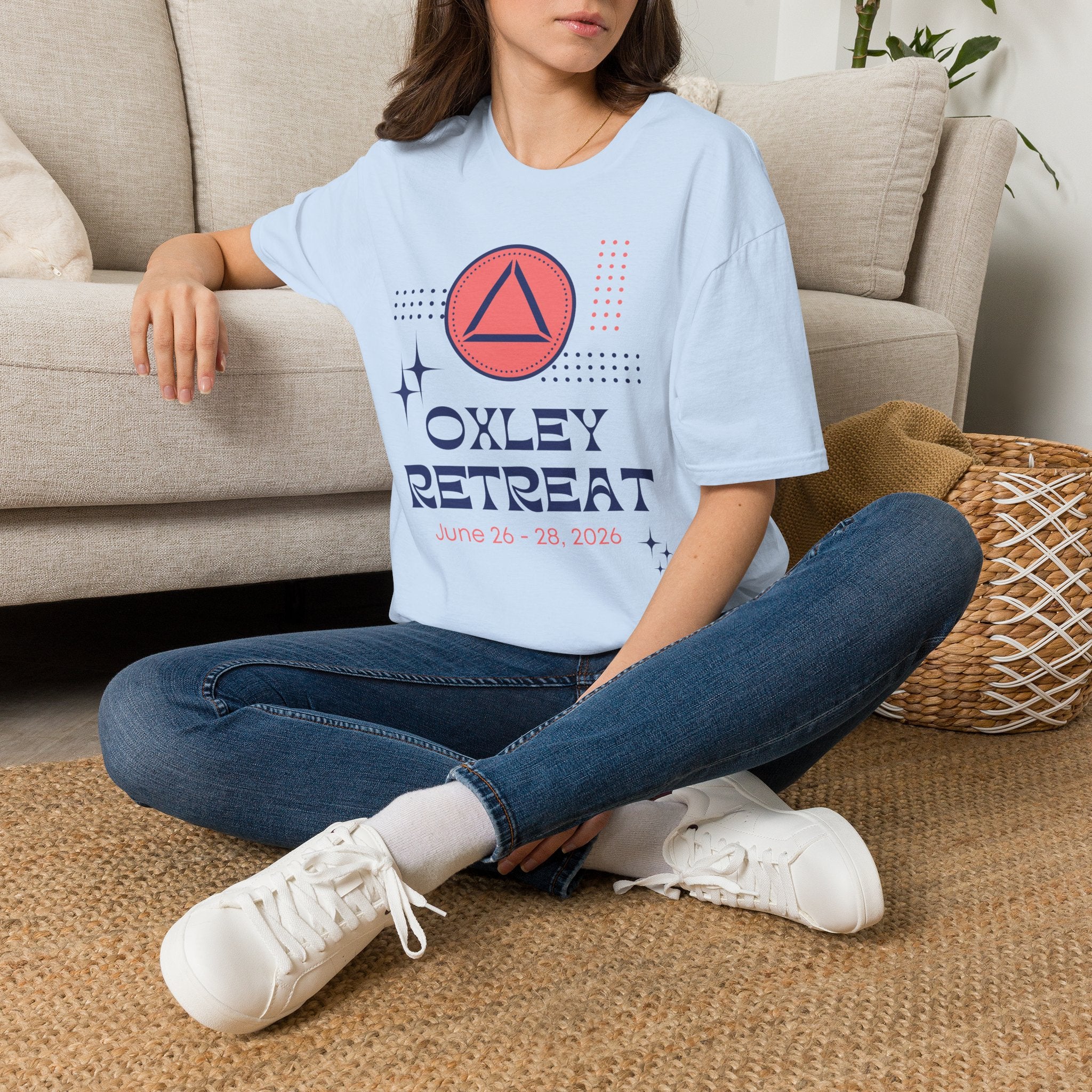 Oxley 2026 T-Shirt — Retro Triangle Logo Unisex Tee
