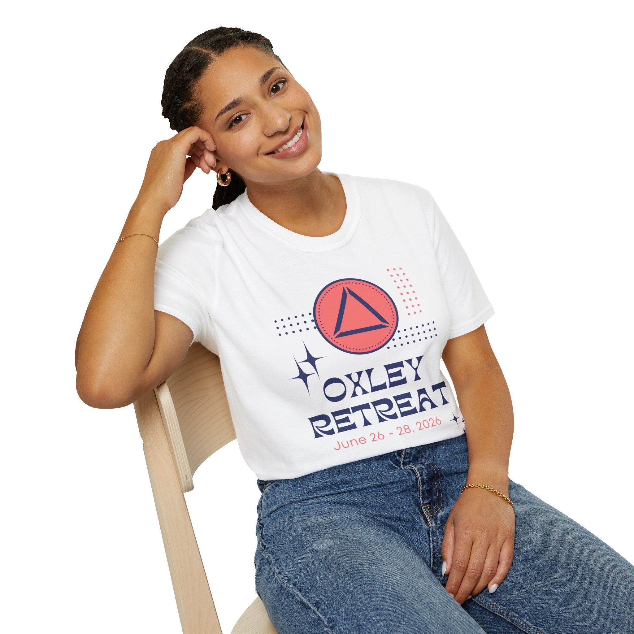 Oxley 2026 T-Shirt — Retro Triangle Logo Unisex Tee
